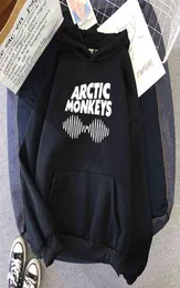 2021 Autumn Winter Arctic Monkeys Sound Wave Printed Fleece Hoodies Långärmad tröjor med kvinnliga hiphop -skateboard tröjor G19202028