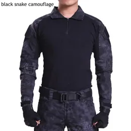 2017 Comando ao ar livre camuflagem Frogloks Suit Sports Combate Tático Men039s Exército Cargo Militar Chining Climb TSHI5068007