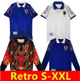 1998 Retro -Version Japan Soccer Trikots Home Away #8 Nakata #11 Kazu #10 Nanami #9 Nakayama 98 99 Torhüter Fußball -Hemd -Uniformen Langarm 888888