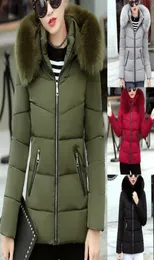 CASACO Feminino Kurtka Damska Coat inverno Donne inverno inverno giacca di cotone caldo solido mantello lungo veste femme hiver15632216