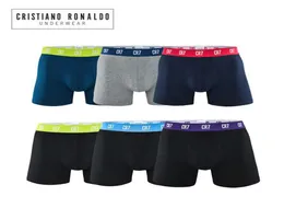 Cristiano Ronaldo CR7 Men039S Boxer Shorts Underwear Cotton Boxers Sexiga underbyxor Märke Pull in Manliga trosor T2002168456160