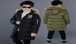 Winter Boys Down Jackets Peles Compoled Fashion Kids Coats Quare Winds Crianças externas