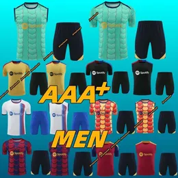 24 25 Lewandowski Pedri Mężczyzn Kids Tracksuit koszulki piłkarskie Suits 2023 2024 2025 F. De Jong Krótkie rękawice Suit TrackSuits Men Kids Sportswear Zestaw odzieży sportowej