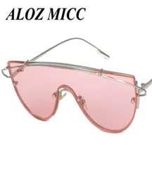 ALOZ MICC Steampunk Goggle Solglasögon kvinnor rosa hipster överdimensionerad varumärkesdesigner solglasögon hiphop stora storlekar glasögon A0182239590
