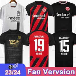 23 24 Eintracht Frankfurt Skhiri Mens Jerseys de futebol Lenz Borre Alario Koch Home Away Edition Special Edition Edição de futebol camisetas de futebol