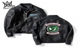 Women039s Jackets ft Southside Riverdale Stand Collar in pelle Serpenti MENWOMEN Streetwear Brand South Side1935231