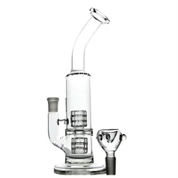 Hot selling clearance Mobius matrix glass hookah pipe 2 percs tire 12 inch high GB-186-1