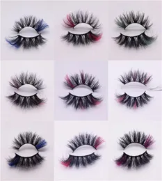 Whole 39 Styles Colored False Eyelashes 5D Fluffy Handmade Dramatic Mink Lashes DIY Natural Look Eyelash Extension Beauty Make3917699