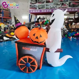 Halloween Decorative Inflatable Ghost Cart Pneumatic Model Mall Amusement Park Activity Cartoon Funny Inflation