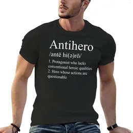 Tanques masculinos Tops Anti Hero Definição V2 Camiseta Camiseta Man Roupas Estética