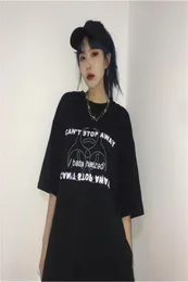 2020 여름 여름 새로운 한국 버전의 INS Super Fire Reflective Loose Shortsleeved Female Tshirt Harajuku 레트로 인쇄 T 셔츠 7104652