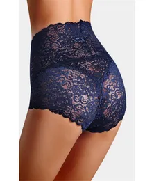 Sexy Whatwear in pizzo Donne High Waist Knickers Mutandine in pizzo Mesh Lingerie Spegni senza soluzione di continuità Sleep abbigliamento Elegante Panty PS Size3447555