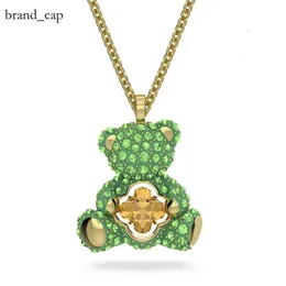 Swarovski Designer Jewels Jewels Оригинальное качество милое ожерелье маленького медведя для женщин с использованием ласточки