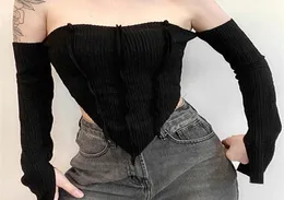 Klalien moda gündelik seksi kapalı omuz yular tişört kadınlar için sonbahar sokak kıyafeti streç vahşi temel ince y2k 2205054216284
