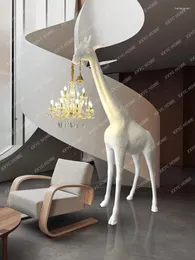 Stehlampen Tier Skulptur Giraffe Lampe Kreative Ausstellungshalle Dekoration