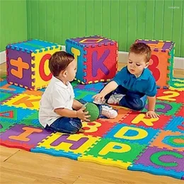 Teppiche Babykind -Nummer Alphabet Matten 3D Puzzle Schaum Mathematik Pädagogikspielzeug Geschenk Weiche Matte Rätsel Frühes Spielzeug für Kinder
