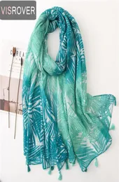 Visrover 2020 Новый летний шарф для женской девочки пляжное платье Top Lady Tropical Print Scarf Beach Sun Shropeth