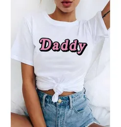 Harajuku Daddy T Shirt Women Satan Is My Sugar Daddy Aesthetic Kawaii Shirt Ullzang 90s Tshirt Top Tees Female X05271804482