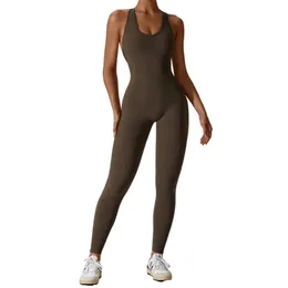 Lu Women Bodysuits for Yoga Sportsuits Suitsuits One-Pece Sport Sport Sessicamento rapido Bras Set Set di giochi per giochi senza maniche Fitness Casual