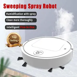 FiveInone Intelligent Sweeping Robot Home Wireless aspirapolvere wireless potente potente pulizia di umidificazione a spruzzo automatico 240506