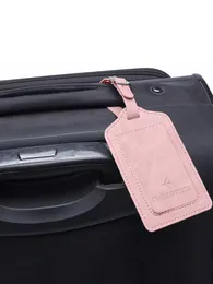 PU Deri Uçak Bagaj Tag Anti Kayıp ve Seyahat Çantaları için Uygun Ad Kartı ile 240517