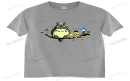 Моя соседка Totoro Studio Ghibli Tshirt Sweet Cartoon Anime наряд летняя тенденция унисекс круглая шейка для мужчин 24152494