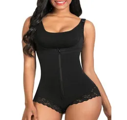 Women039s Shapers Corset Femme Minceur BodyShaper Fajas Colombianas plagg buk kontroll midja tränare öppen byst bodysuit5134240