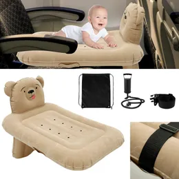 Портативная надувная кровать самолета мягкая кровать для малыша с самолетом с прокол ремней безопасности.