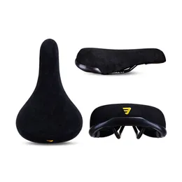 Funsea Bicycle Saddle Wheelie Black with s Seat for Vicycles Flannelette Bike Seats Embroidery 8mm Rail 240507