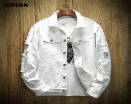 Jddton Men039s Sonbahar Denim Modaya Modaya Gizli Ceketler Sıradan Hip Hop Moda Vintage Paltalı Paltalı Sokak Giyim Kovboy Kot Dış Giyim JE4084879