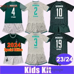 23 24 24 SV Werder Bremen Kids Kid Soccer Jerseys 2024 Edycja specjalna Ducksch Bittencourt Buchanan Burke Friedl Keita Fullkrug Home Away 3rd Football Shirts