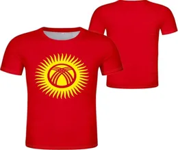 Nome maglietta Kirghizistan Numero Kgz Thirt P O vestiti Stampa fai -da -te made a maglietta non fade non dissolvere 220613635933