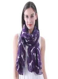 Giraffe Animal Print Women039s Scarf Scialle avvolgendo leggero per tutte le stagioni Idea regalo per la novità per HER8641521