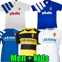 Retro 1992 93 23 24 24 Real Zaragoza Ivan Soccer Jerseys Zapater 2024 2023 Джерси Pombo Shinji Special Edition Guti Mollejo L. Suarez Мужские детские футбольные рубашки