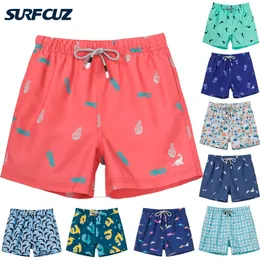 SURFCUZ Boys Swimming Shorts Quick drying Beach Suit Boys Shower Set Swimming Suit Beach Shorts Childrens Swimming Main Line 3-12 Years Old 240506
