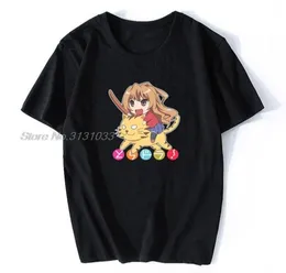 Magliette men039s hentai per uomini toradora chibi divertente maglietta cotone di cotone anime tees harajuku streetwear1137786