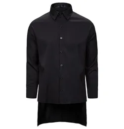 Нерегулярная готическая рубашка для стимпанка мужчина 2020 бренд хип -хоп уличная одежда мужская платья рубашки викторианское ренессанс выпускной