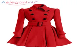 Autumn Winter Vintage Woman Wool Coat classico Trench Long Trench con Office Casual Business Outwear H2207183537612