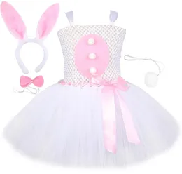 Baby Girls Easter Bunny Tutu Dress for Kids Rabbit Cosplay Costumes Toddler Girl Birthday Party Tulle outfit Holiday kläder 220314401174