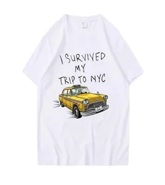 Том Холландия Тот же стиль футболки, я пережил свою поездку в NYC Print Tops Casual Streetwear Мужчины женщины унисекс модная футболка