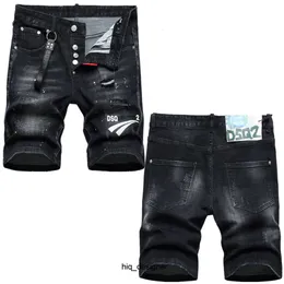 Cool Guy Short Men's Jeans Black Man Hip Hop Rock Moto Mens Design Ripped Distressed Denim Biker Summer 1117 Dsquares Dsqureditys 2 Dsquards 1WJO 2VHI