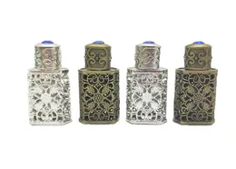 50 st 3 ml bronsstil arabiska parfymflaskor arabglasflaskbehållare med hantverksdekoration1669503