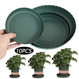 プランターポット5/10プラスチック植物ポットトレイサーキュラーフラワーソースドリップトレイベースボウル屋内および屋外の庭の植木鉢SuppliesQ240517