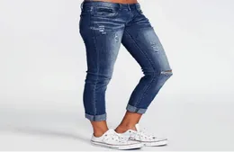 Broeken Dames New Denim Jeans Womens Ripped Pantalon Droit Straight Jean Femme Slim Pantalon De Mujers Jeans Denim Pants7254956