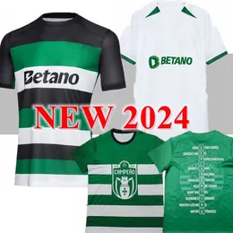 Sporting CP 24 25 Lisboa Soccer Jerseys 23 24 Cup Winners 'Cup Vietto 2024 Sporting Clube de Football Shirt Men Kids Kit Maillot Jersey Home Blue