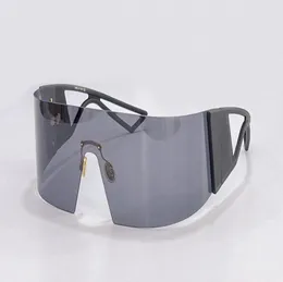 Nuovi occhiali da sole Design di moda Schema senza bordo scudo scudo pieno di futuristico e semplice stile Uv400 protettivo Goggle2550124
