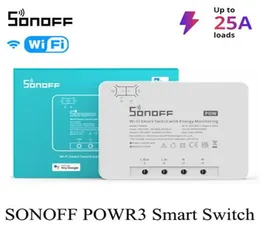 SONOFF POW R3 25A Power Meding WiFi Smart Switch Sobrecarga Proteção de economia de energia TRILHA NO EWELink Voice Powr3 Controle via Alex4179589
