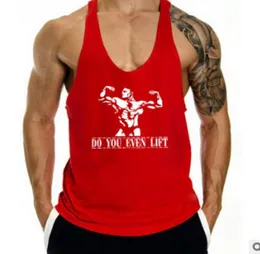 Men Gym Bodybuilding Tank Top Vest Racerback Singlet Sport Sleeveless man039s clothes debardeur homme camiseta de tirantes homb9728588