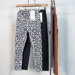 Leopard Alinhando Leggings Yoga Pant Mulheres Alta Coloque Sorto Cheetah Sports Fitness Nona calças apertadas 25 "