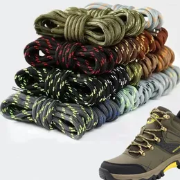 Shoe Parts 1 Pair Round Shoelaces Outdoor Hiking Sports Laces Kids Sneakers Flower Dots Solid Lacets Baskets 18 Colors